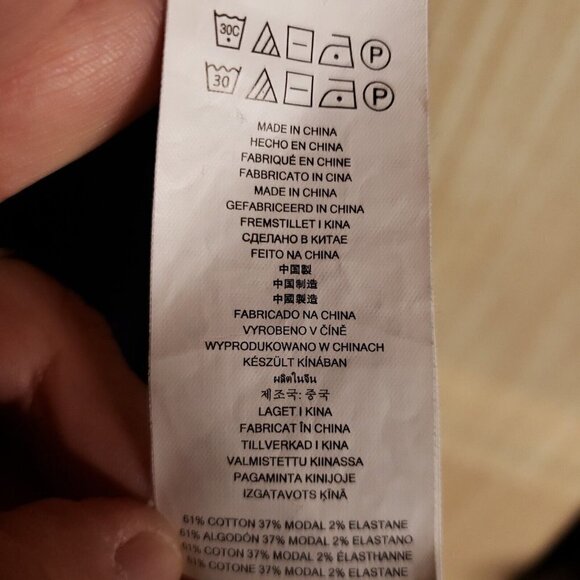 Michael Michael Kors Womens Navy Blue Tunic Thermal Lace Up Top Small - Picture 7 of 7